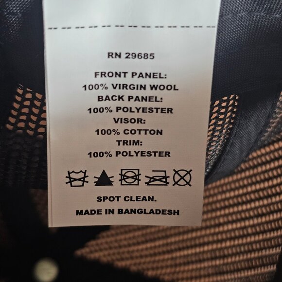 Pendleton Trucker Snapback Wool Cap Hike Fish Adult Fit New with Tags - Picture 3 of 4